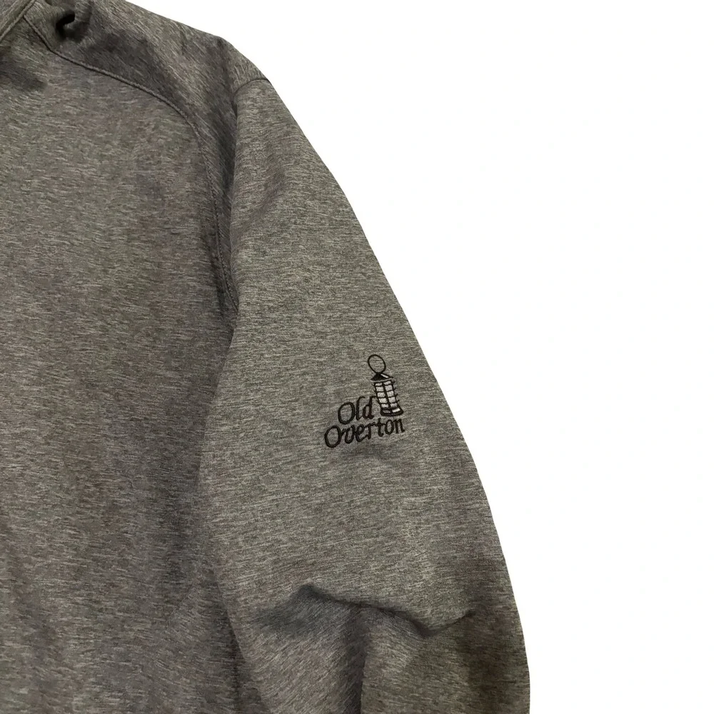 Greyson Mens Full Zip Golf Jacket XL Heather Grey Old Overton Logo Performance